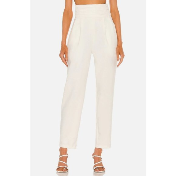 NONchalant Cream High-Waisted Trousers - Picture 8 of 8